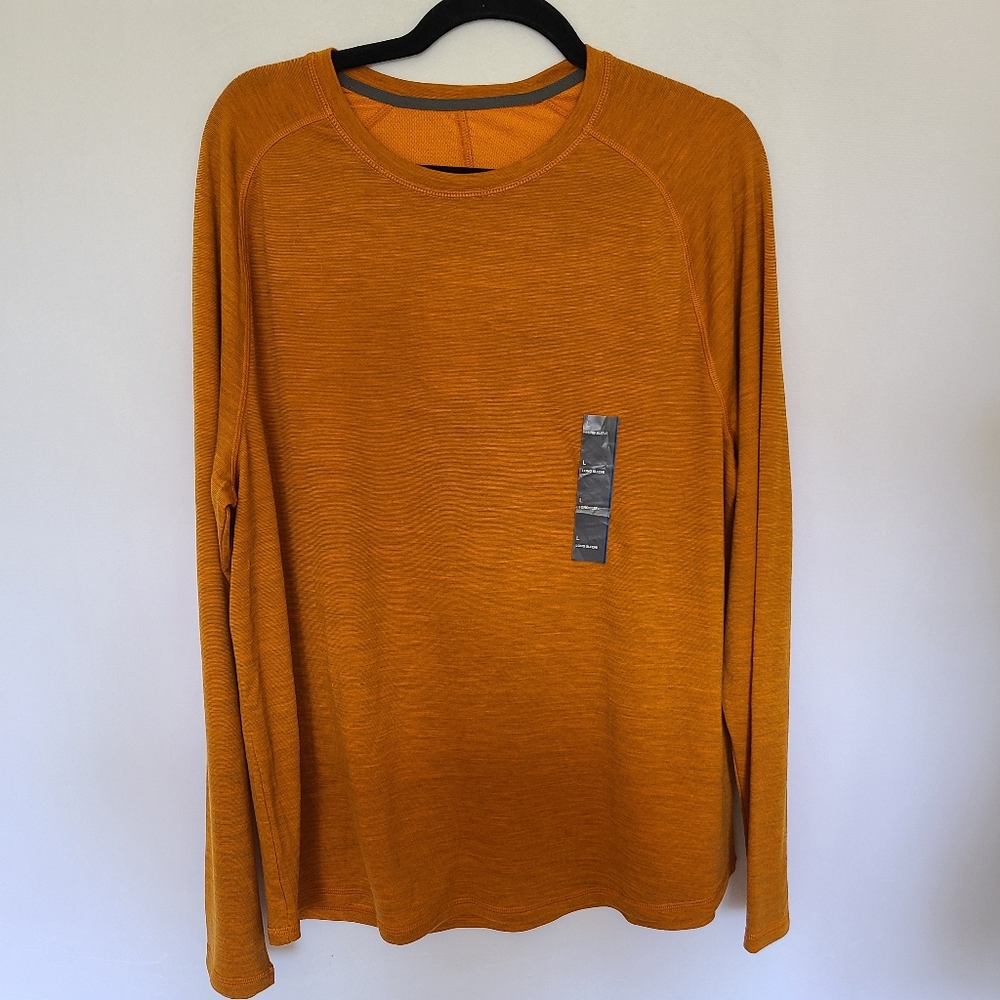 All in Motion Long Sleeve Active Shirt Morena Wool Blend Size L